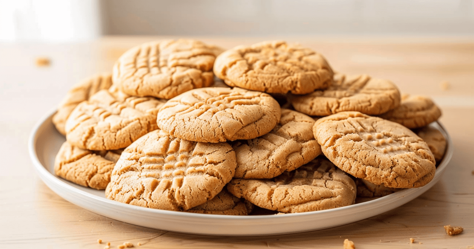 3-Ingredient Peanut Butter Cookies