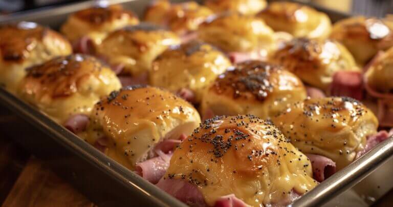 Baked Ham and Cheese Sliders