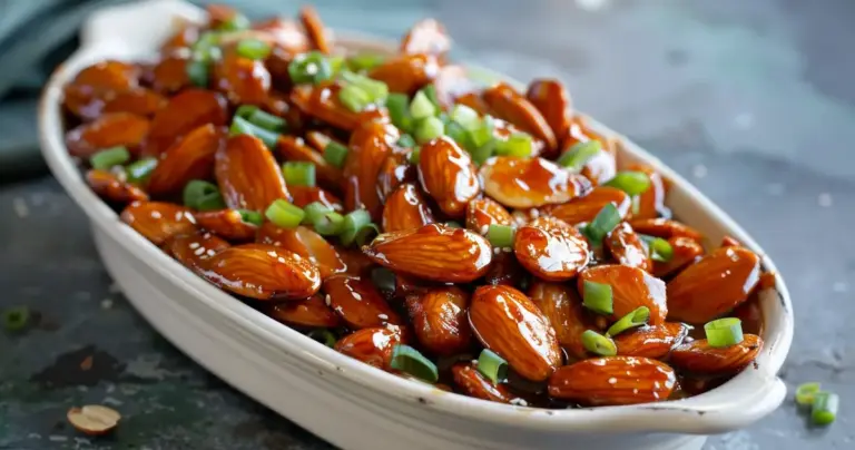 Chopped Almonds and Asian Sauce Recipe