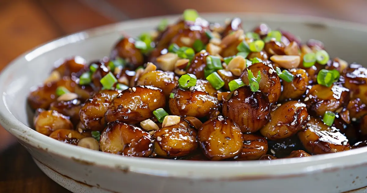 Chopped Almonds and Asian Sauce Recipe