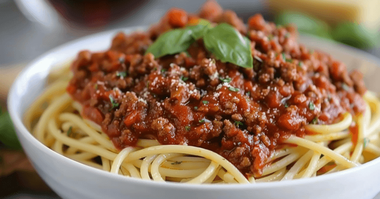 Homemade Spaghetti Sauce with Ground Beef