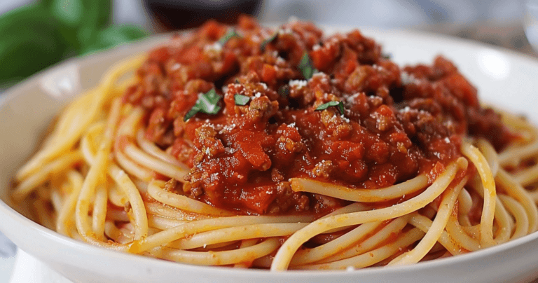 Homemade Spaghetti Sauce with Ground Beef