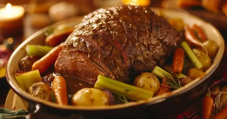 Slow Cooker Eye of Round Roast With Vegetables