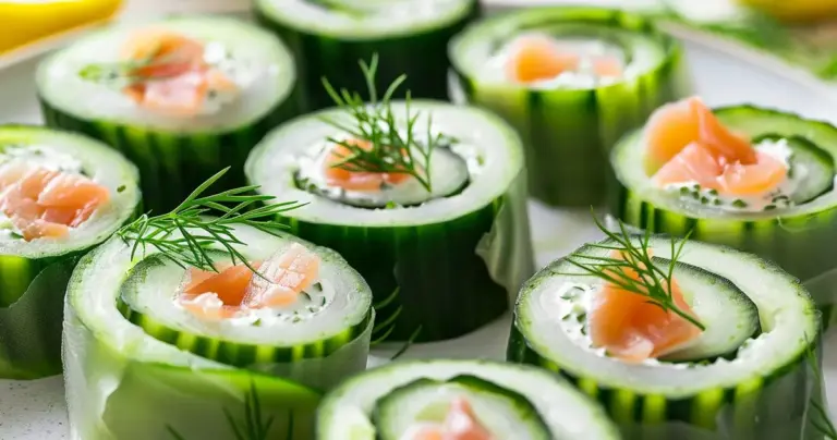 Smoked Salmon Cucumber Rolls