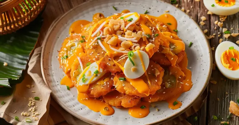 Sweet Potato Ukoy with Palabok Sauce – Crispy Filipino Twist