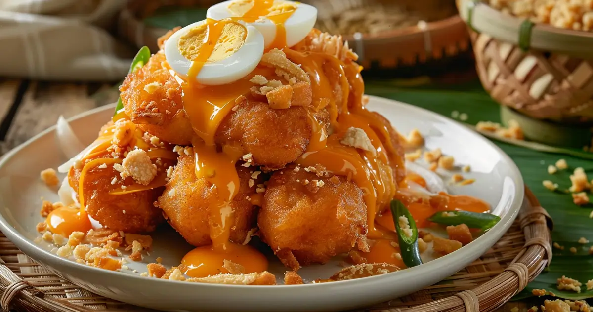 Sweet Potato Ukoy with Palabok Sauce – Crispy Filipino Twist