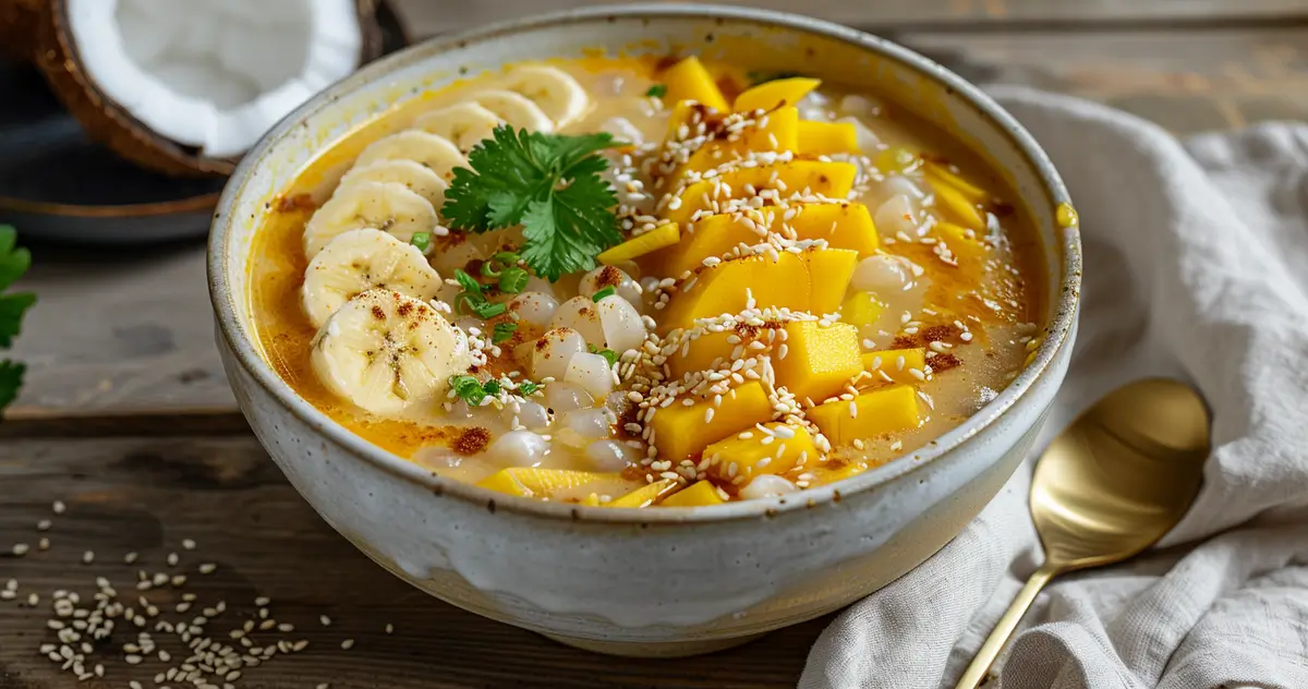 Vegan Vietnamese Sweet Soup - Creamy Tropical Dessert