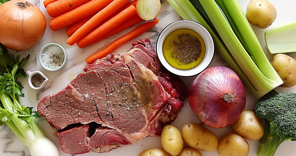 Slow Cooker Pot Roast recipe ingredients