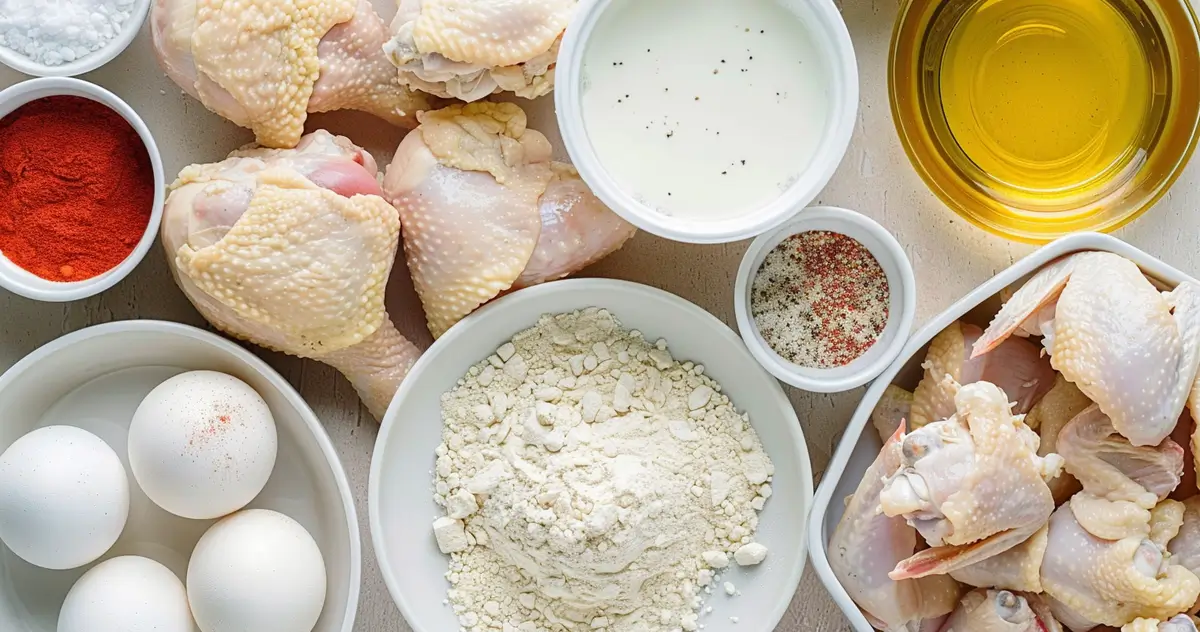 Crispy Fried Chicken recipe ingredients