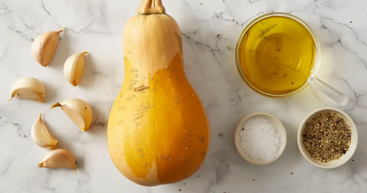 Simple Roasted Butternut Squash recipe ingredients