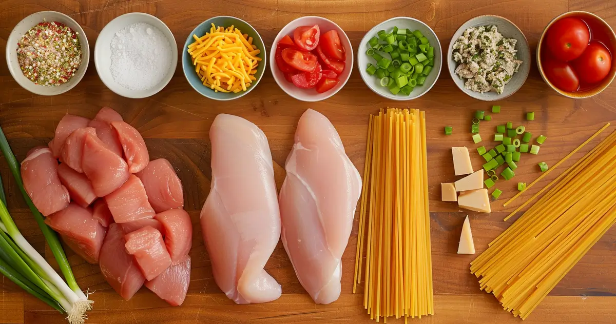 Chicken Spaghetti with Rotel recipe ingredients