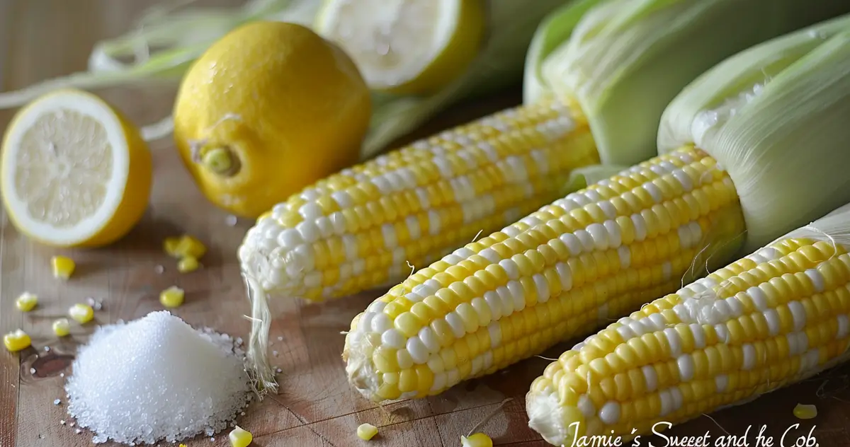 Jamie’s Sweet and Easy Corn on the Cob recipe ingredients