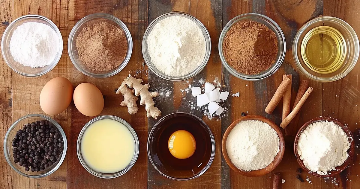 Old-Fashioned Gingerbread recipe ingredients