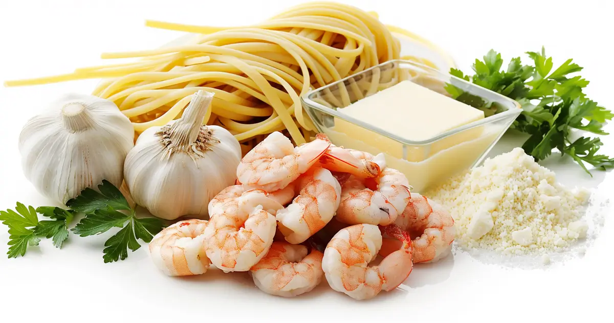 Shrimp Fettuccine Alfredo recipe ingredients