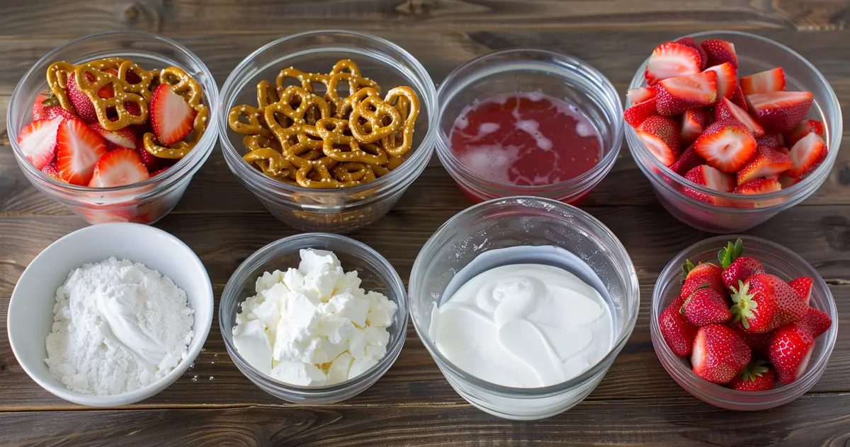 Strawberry Pretzel Salad by Bellrecipes recipe ingredients