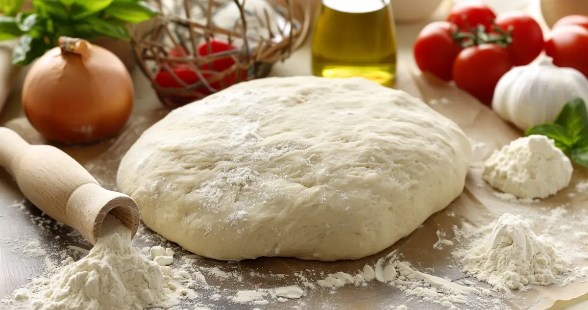 No-Rise Pizza Dough recipe ingredients