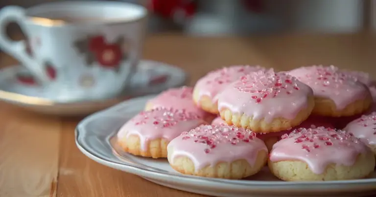 Strawberry Shortbread Cookies - Sweet & Buttery Delight