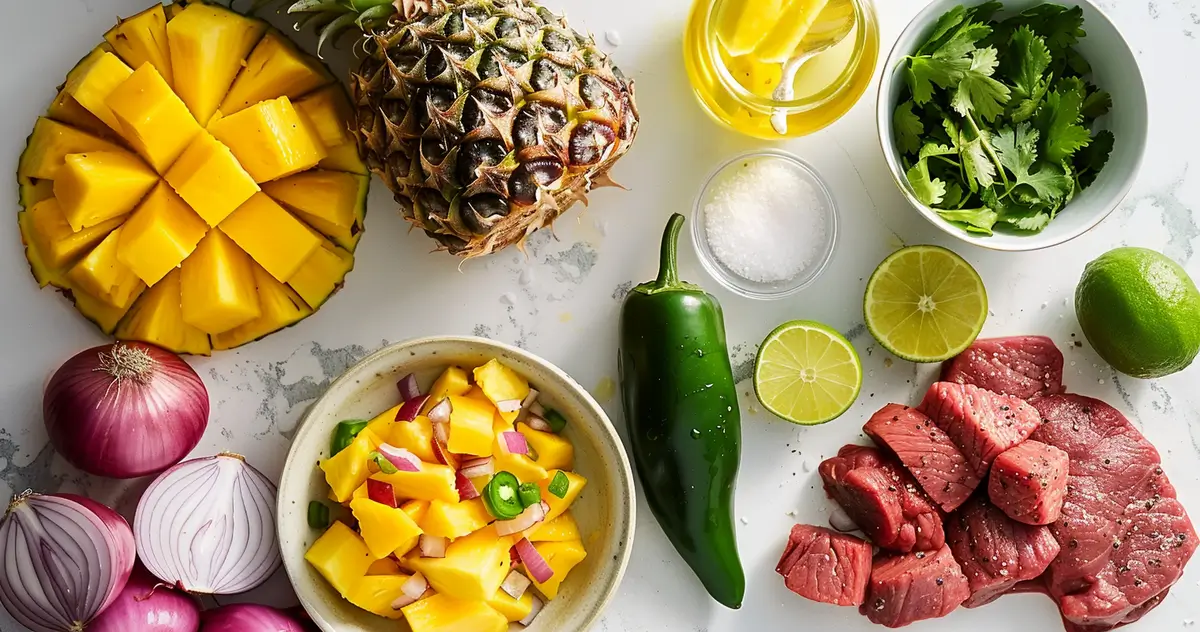 Pan Seared Tenderloin with Pineapple Mango Salsa recipe ingredients